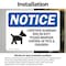 Signmission Livestock Guardian Dog On Duty Sign, Vinyl Decal, 10in W x 7in L, 2PK OS-2PACK-NS-D-710-L-14022 - alternate 4